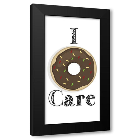 Donut 2 Black Modern Wood Framed Art Print by Kimberly, Allen