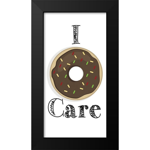 Donut 2 Black Modern Wood Framed Art Print by Kimberly, Allen