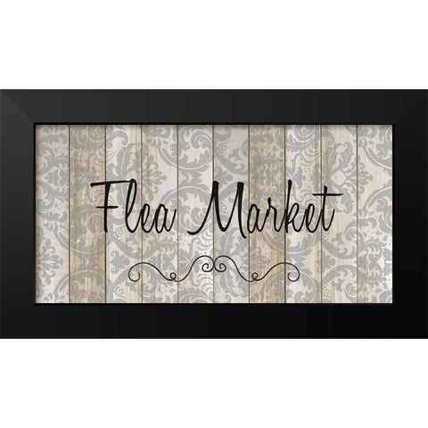 Flea Market Black Modern Wood Framed Art Print by Allen, Kimberly