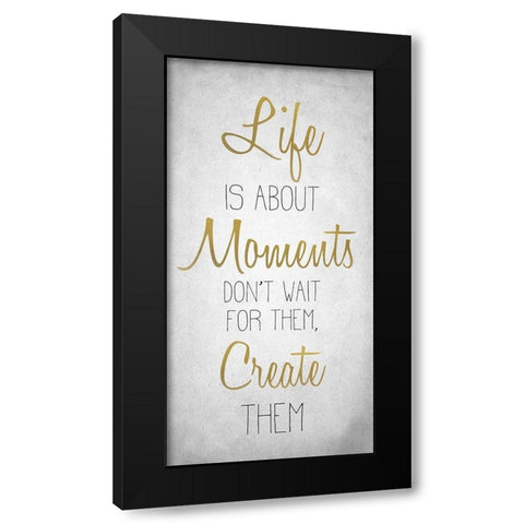 Life 7 Black Modern Wood Framed Art Print by Kimberly, Allen
