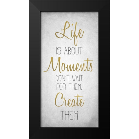 Life 7 Black Modern Wood Framed Art Print by Kimberly, Allen