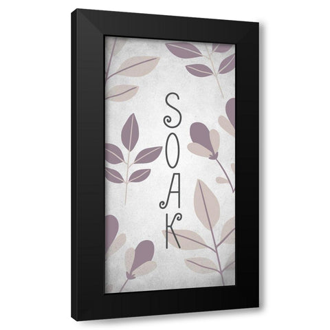 Relax 3 Black Modern Wood Framed Art Print by Kimberly, Allen