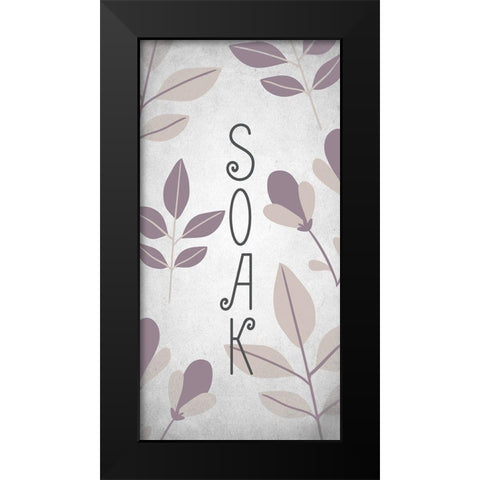 Relax 3 Black Modern Wood Framed Art Print by Kimberly, Allen