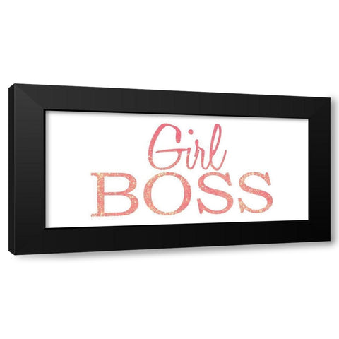 Girl BOSS Black Modern Wood Framed Art Print with Double Matting by Kimberly, Allen