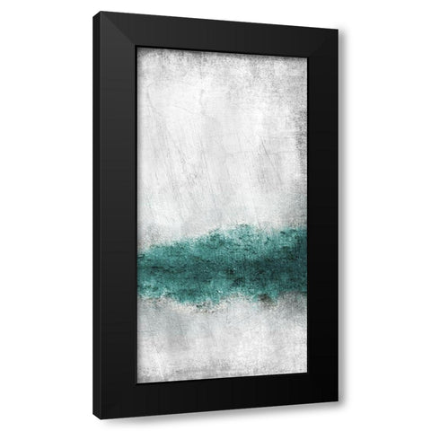 Teal Tones Panel B Black Modern Wood Framed Art Print by Allen, Kimberly