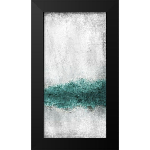 Teal Tones Panel B Black Modern Wood Framed Art Print by Allen, Kimberly
