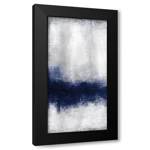 Indigo Tones Panel A Black Modern Wood Framed Art Print by Allen, Kimberly