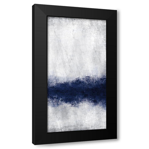 Indigo Tones Panel B Black Modern Wood Framed Art Print by Allen, Kimberly