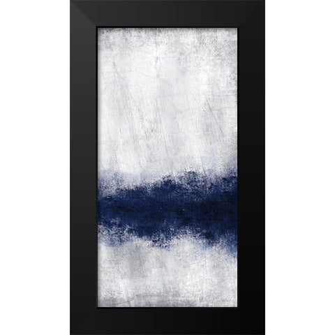 Indigo Tones Panel B Black Modern Wood Framed Art Print by Allen, Kimberly
