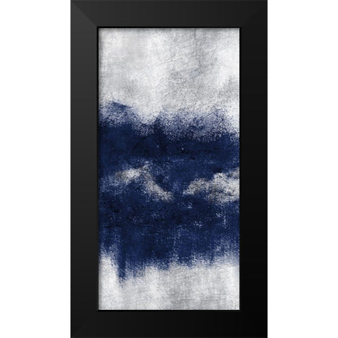 Indigo Tones Panel C Black Modern Wood Framed Art Print by Allen, Kimberly