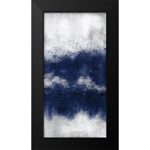 Indigo Tones Panel D Black Modern Wood Framed Art Print by Allen, Kimberly