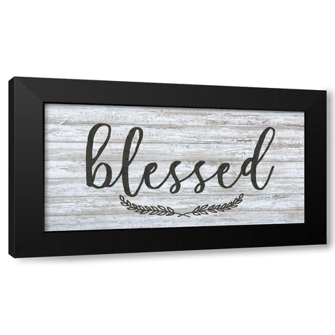 Blessed Black Modern Wood Framed Art Print with Double Matting by Kimberly, Allen