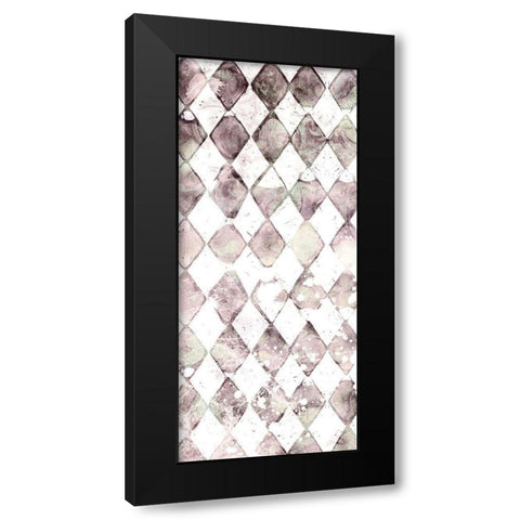 Faded Shapes 1 Black Modern Wood Framed Art Print with Double Matting by Kimberly, Allen