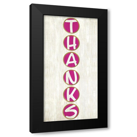 Give Thanks 2 Black Modern Wood Framed Art Print with Double Matting by Kimberly, Allen