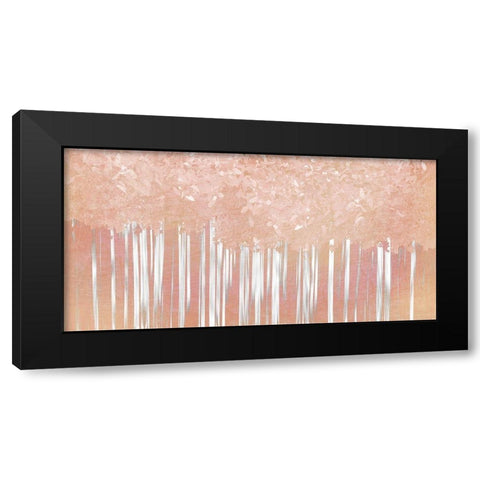 Pink Forest Black Modern Wood Framed Art Print by Kimberly, Allen
