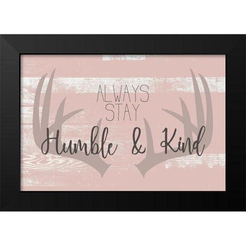 Always Stay Black Modern Wood Framed Art Print by Kimberly, Allen