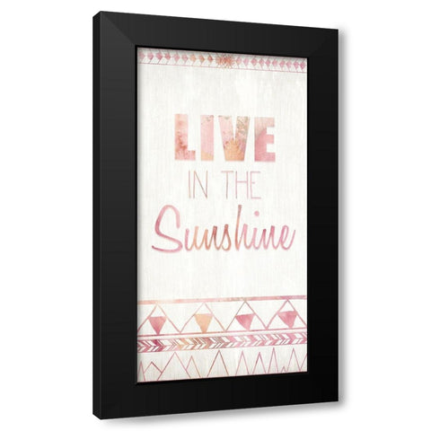 Live A Black Modern Wood Framed Art Print with Double Matting by Kimberly, Allen