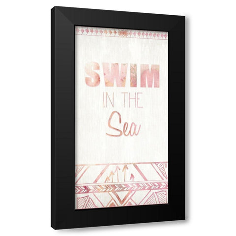 Live B Black Modern Wood Framed Art Print with Double Matting by Kimberly, Allen