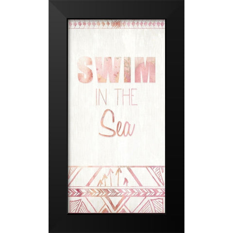 Live B Black Modern Wood Framed Art Print by Kimberly, Allen