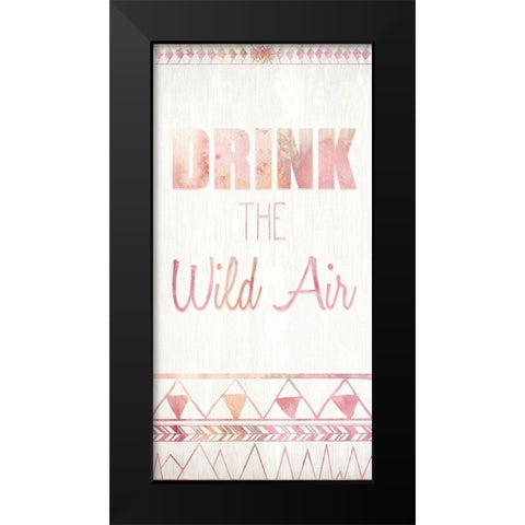 Live C Black Modern Wood Framed Art Print by Kimberly, Allen