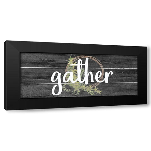 Gather Black Modern Wood Framed Art Print by Kimberly, Allen