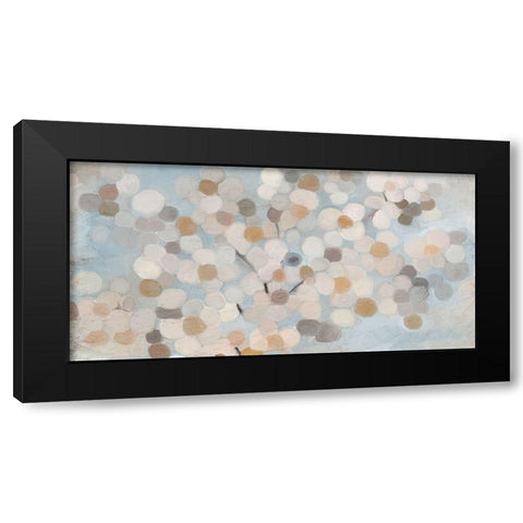 Happy Flowers Black Modern Wood Framed Art Print by Kimberly, Allen