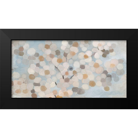 Happy Flowers Black Modern Wood Framed Art Print by Kimberly, Allen