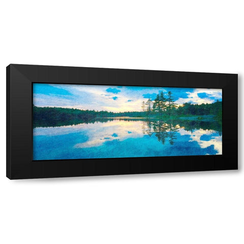 Mountain Lake Black Modern Wood Framed Art Print with Double Matting by Kimberly, Allen