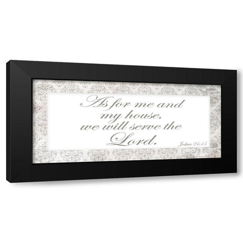 As for Me Black Modern Wood Framed Art Print by Kimberly, Allen