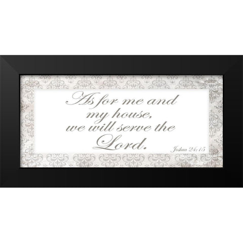 As for Me Black Modern Wood Framed Art Print by Kimberly, Allen