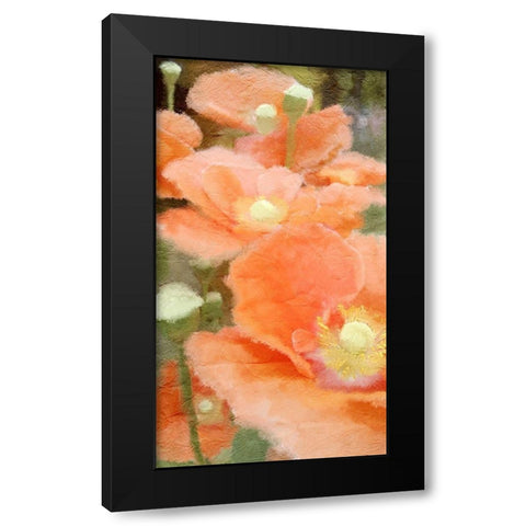 Summer Orange Black Modern Wood Framed Art Print by Kimberly, Allen