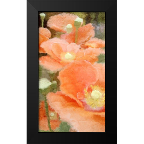 Summer Orange Black Modern Wood Framed Art Print by Kimberly, Allen