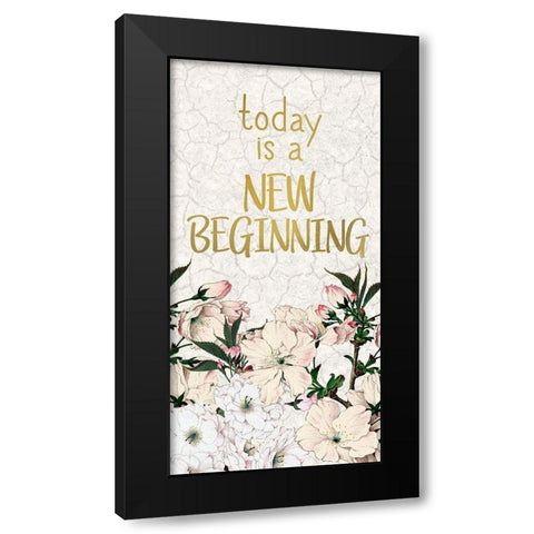 Cherry Blossom 1 Black Modern Wood Framed Art Print by Kimberly, Allen