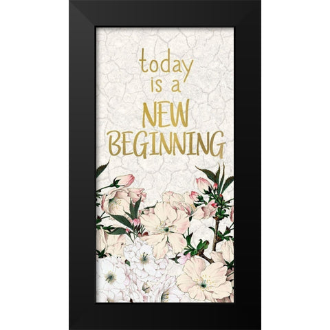 Cherry Blossom 1 Black Modern Wood Framed Art Print by Kimberly, Allen