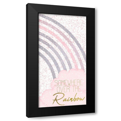 Somewhere Over The Rainbow 1 v2 Black Modern Wood Framed Art Print with Double Matting by Kimberly, Allen