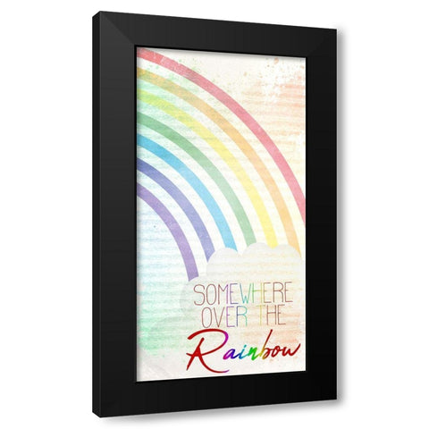 Somewhere Over The Rainbow 1 Black Modern Wood Framed Art Print by Kimberly, Allen