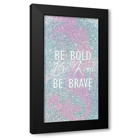 Mermaid Life 1 Black Modern Wood Framed Art Print by Kimberly, Allen