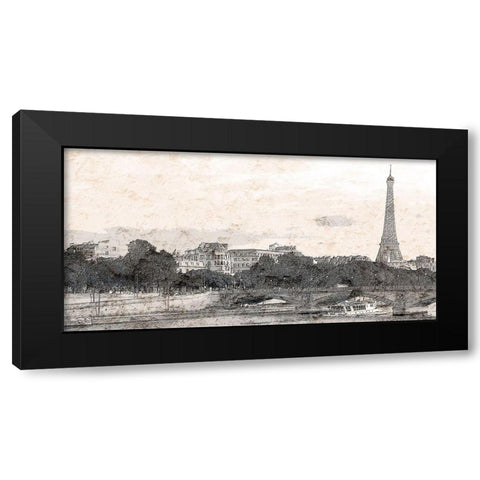 Paris Dreams Black Modern Wood Framed Art Print by Kimberly, Allen