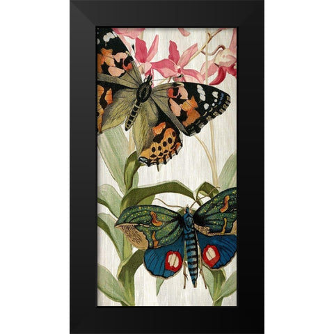 Butterfly World 1 Black Modern Wood Framed Art Print by Kimberly, Allen