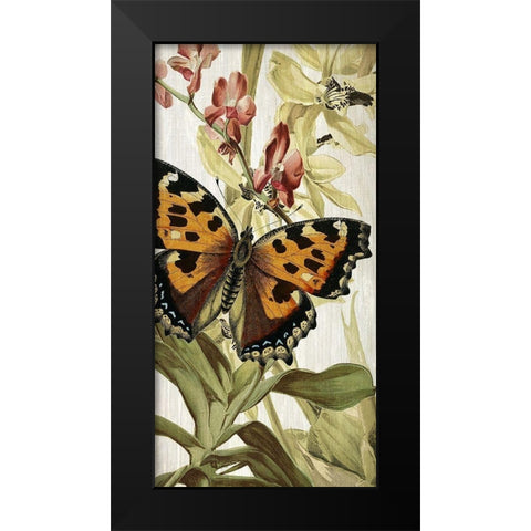 Butterfly World 2 Black Modern Wood Framed Art Print by Kimberly, Allen