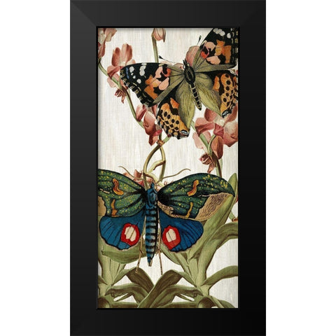 Butterfly World 3 Black Modern Wood Framed Art Print by Kimberly, Allen