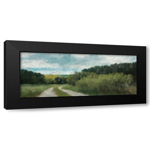 Morning Walk  Black Modern Wood Framed Art Print by Kimberly, Allen