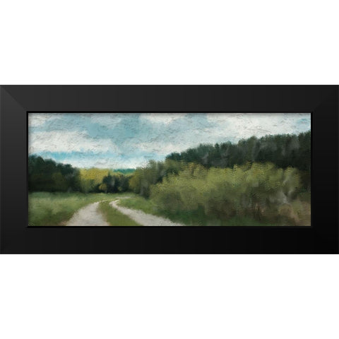 Morning Walk  Black Modern Wood Framed Art Print by Kimberly, Allen