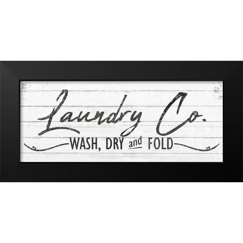 Laundry Co Black Modern Wood Framed Art Print by Kimberly, Allen