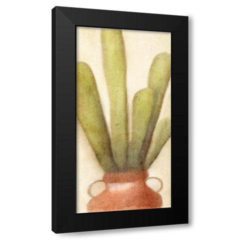 Potted Cactus 2 Black Modern Wood Framed Art Print with Double Matting by Kimberly, Allen