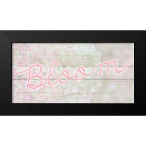 Bloom Black Modern Wood Framed Art Print by Kimberly, Allen
