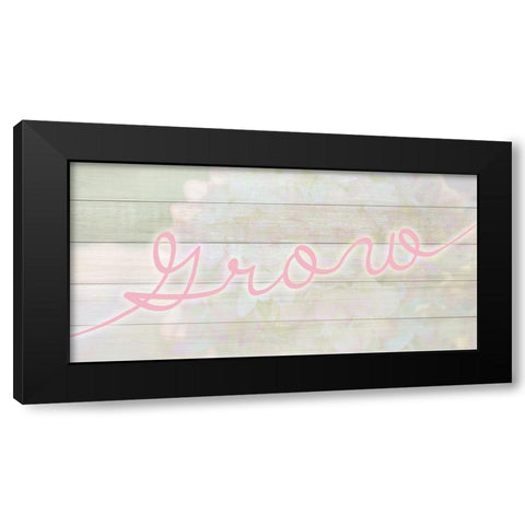 Grow Black Modern Wood Framed Art Print by Kimberly, Allen