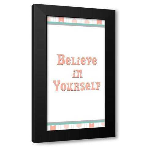 Imagine 2 Black Modern Wood Framed Art Print by Kimberly, Allen