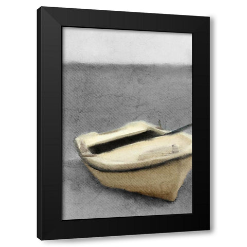 Beached Black Modern Wood Framed Art Print with Double Matting by Kimberly, Allen
