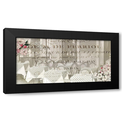 Cherry Blossom Paris 3 Black Modern Wood Framed Art Print by Kimberly, Allen